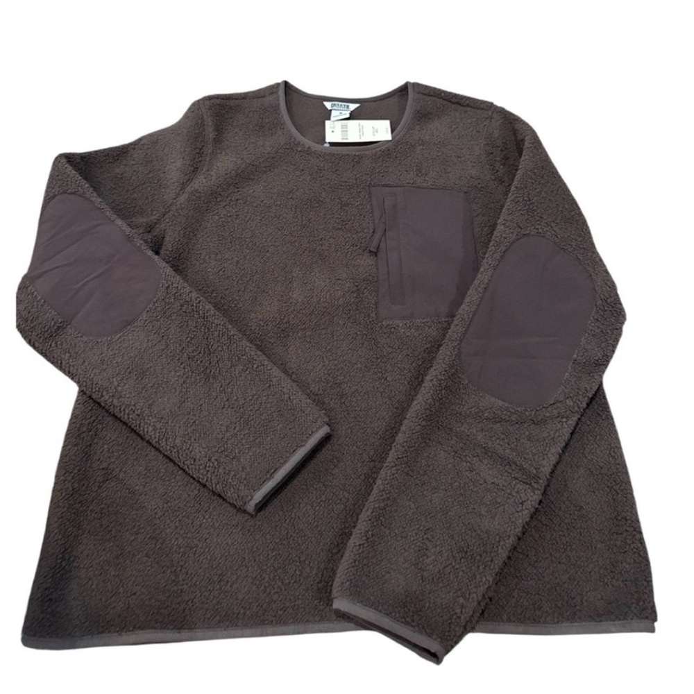 NWT Duluth Women's Softmore Fleece Crewneck Pullover Expresso Size Medium